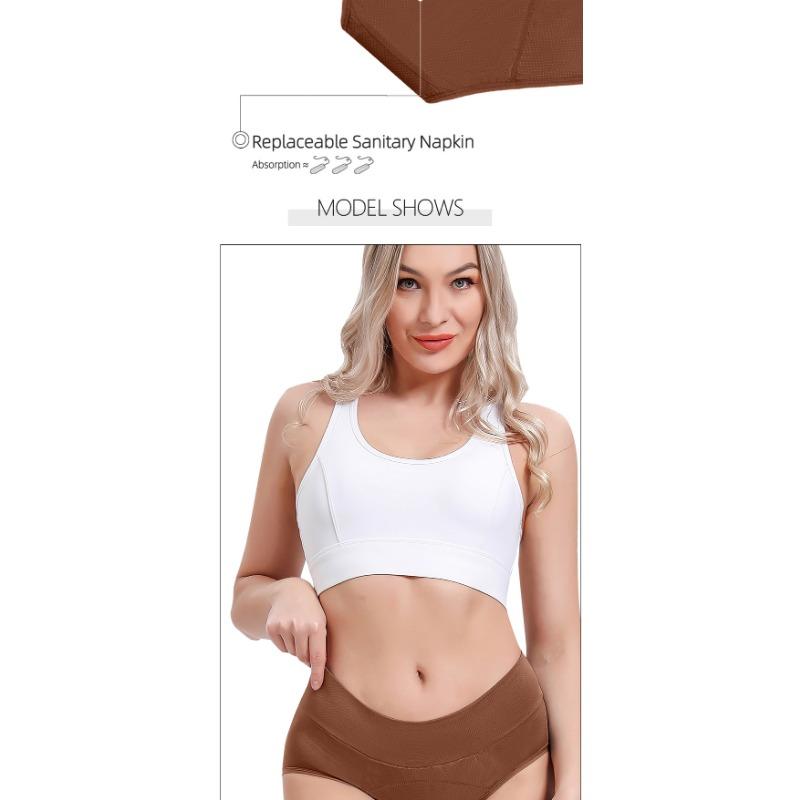 Women S Period Panties 4 Layer Leakproof Breathable Physiological Underwear