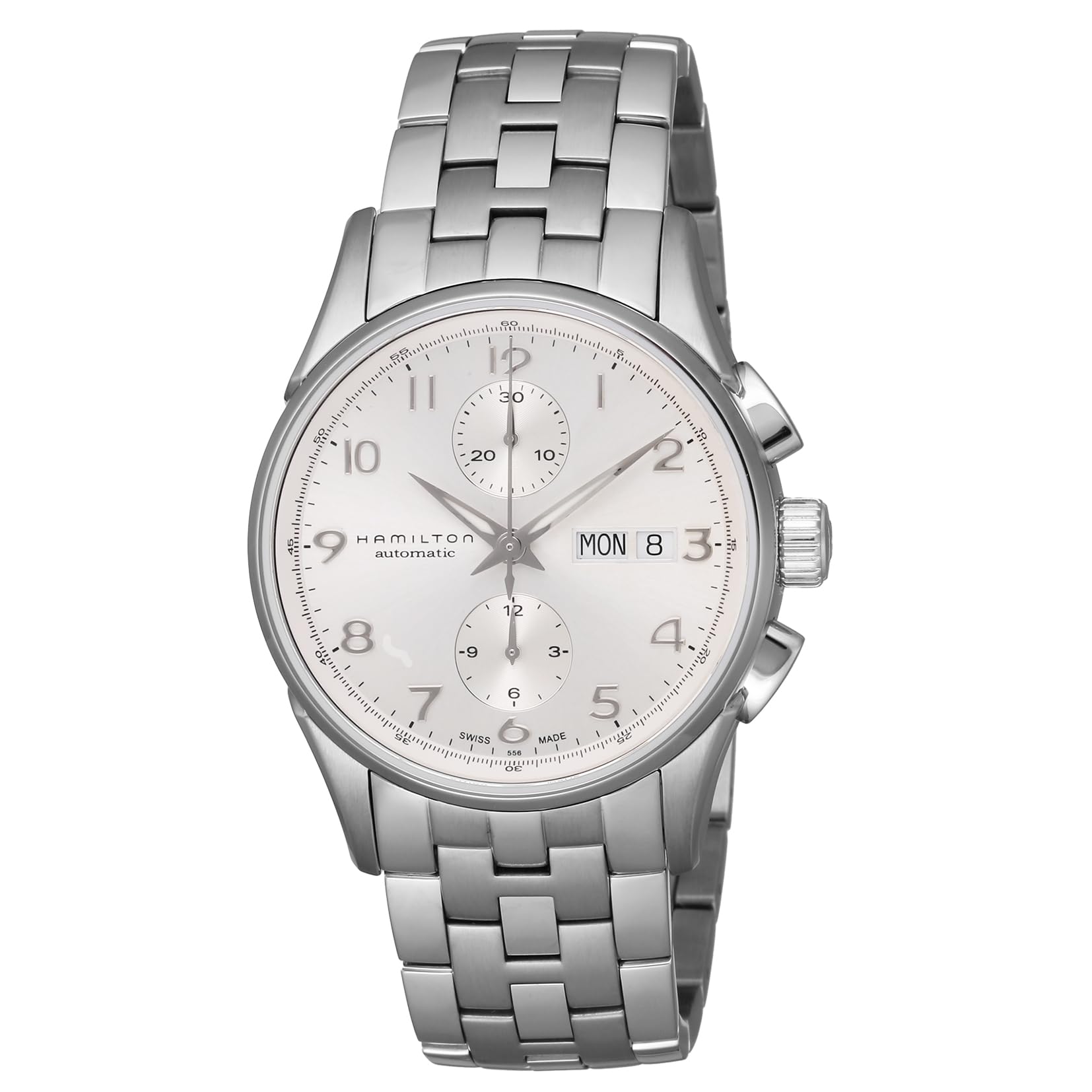 

[Hamilton] JAZZMASTER MAESTRO Silver Dial Stainless Steel Sapphire Glass Automatic Winding 10 ATM Water Resistant 40MM Swiss Watch H32576155 Men s