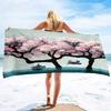 Cherry Blossoms Flowers Microfiber Oversized Beach Towels,Super Absorbent Sand Proof Towel Quick Fast Dry Thin Towels Blanket