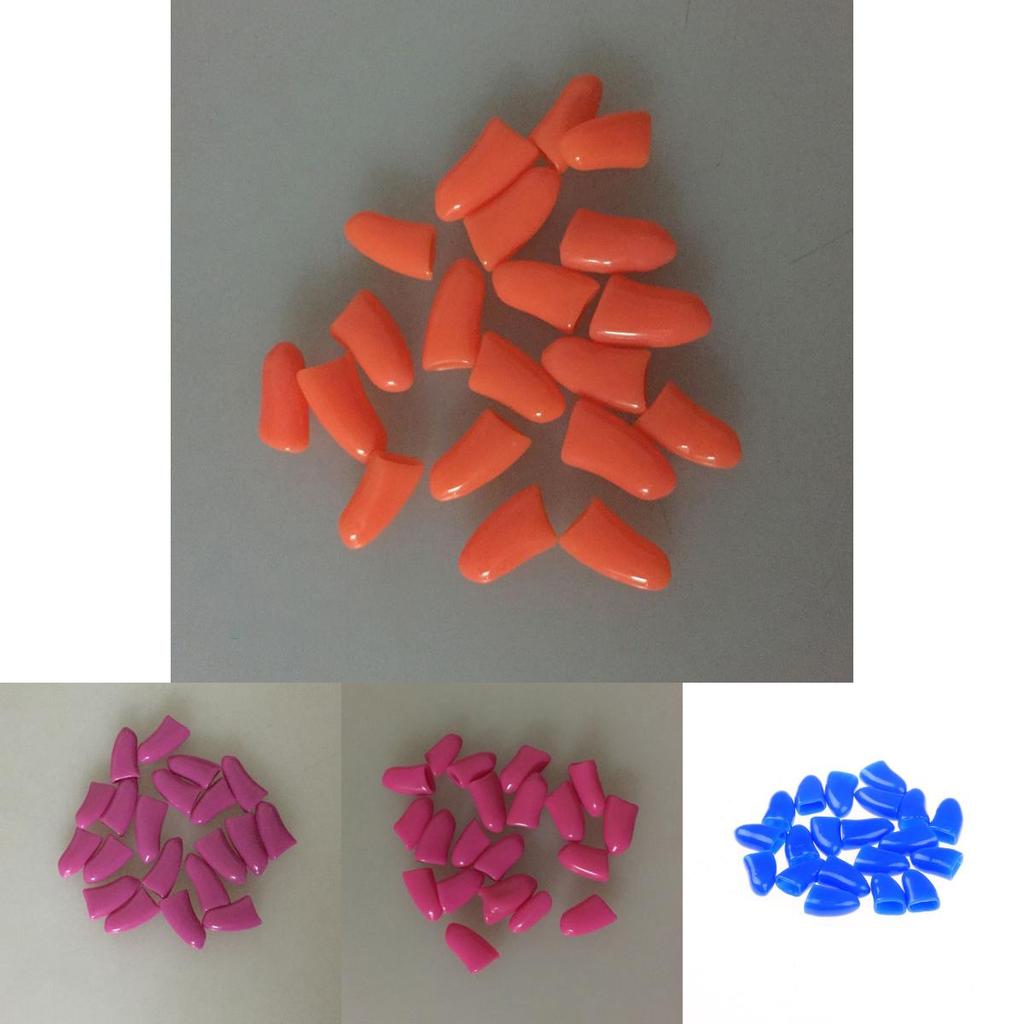 20pcs Pet Dog Cat Nail Caps Soft And Stylish Claw Protectors For Comfortable Fit