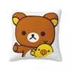 Rilakkuma Strawberries Square Pillow Case Polyester Cushions for Sofa Animal Bear Creative Cushion Covers
