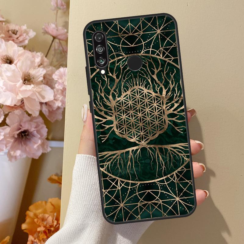 

Flower Of Life In Lotus Pastel Golds For Huawei Nova 10 SE 9 3i 7i 8i 11i 12i Y73 Y90 Y70 Y72 Y61 Y91 P60 Pro P40 P30 Lite Case Huawei Nova 3i
