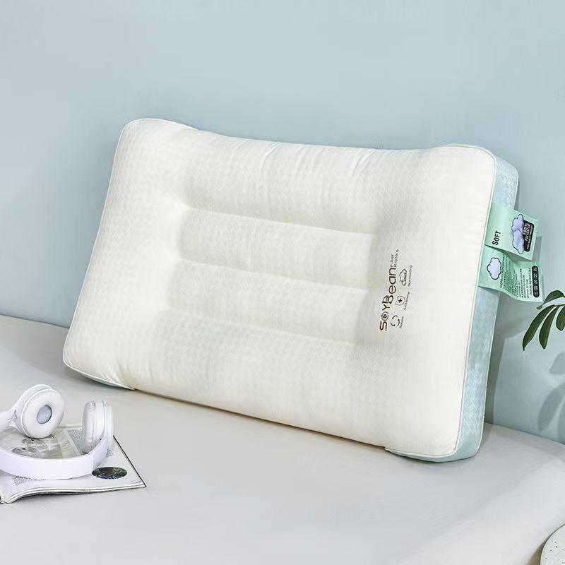 Memory Foam Alternative Pillow Neck Support Sleep Aid Adult Student Dorm Bedding Set With Cover