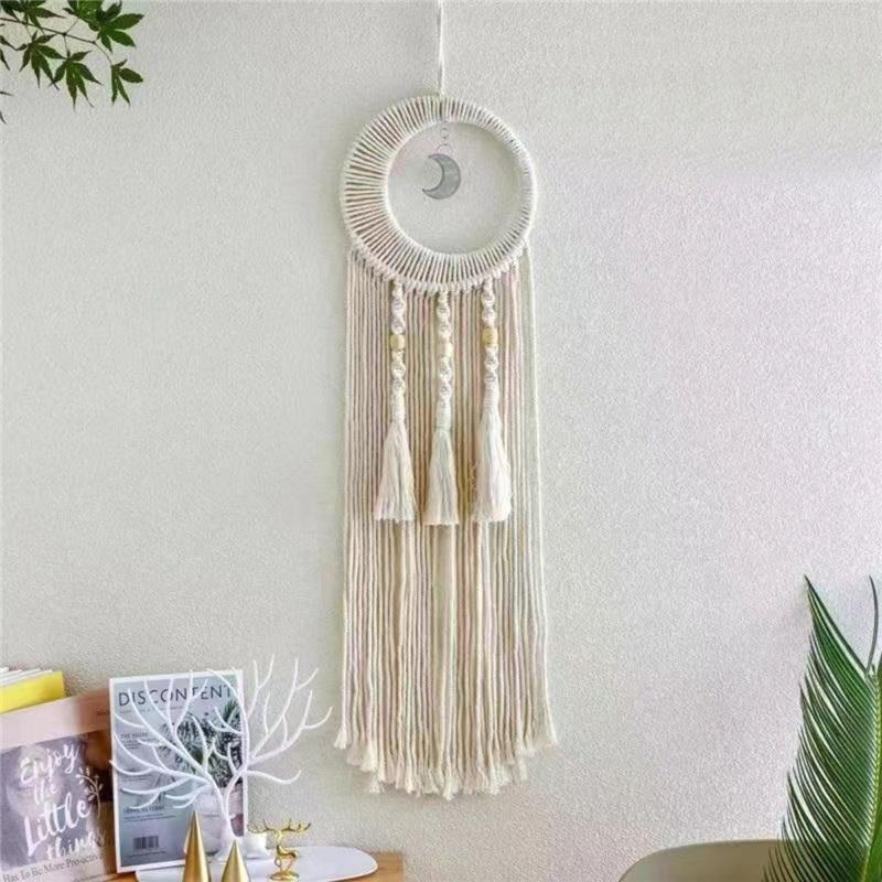 European-style Hand-woven Cotton Rope Tapestry Tassel Home Wall Hanging Decoration Soft Decoration