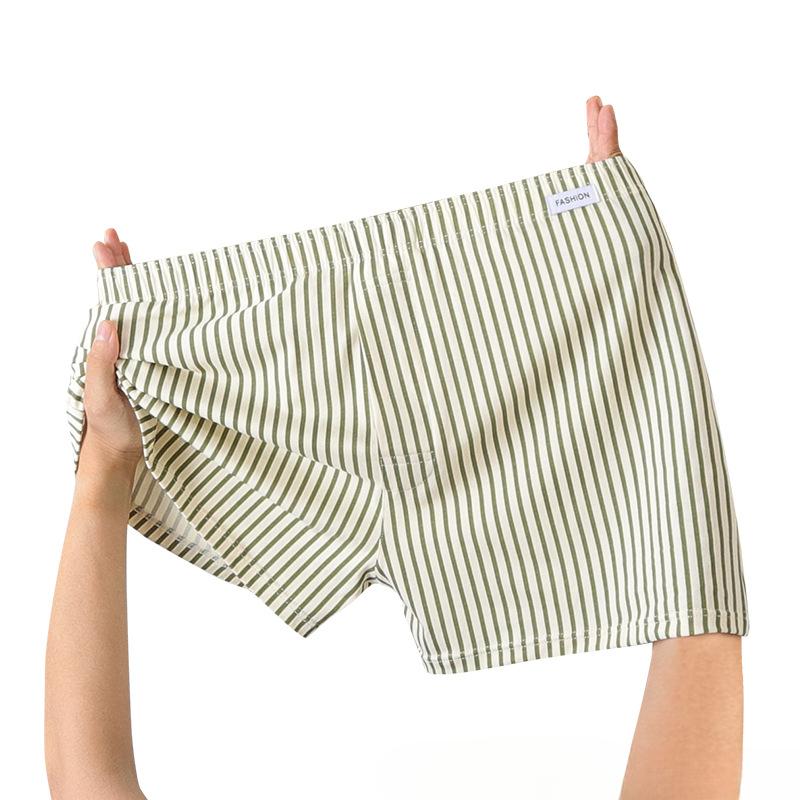 Damen Streifen Boxershorts 2025 Sommer Hotpants Elastischer Bund Locker Sitzend Boyshorts Niedliche Lounge Schlafshorts Jogginghosen