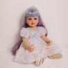 Lifelike 55cm Full Vinyl Body Reborn Baby Dolls Betty Real Looking Princess Girl Baby Dolls with Colorful Pasted Long Hair Newborn Doll Kid's Play Toy