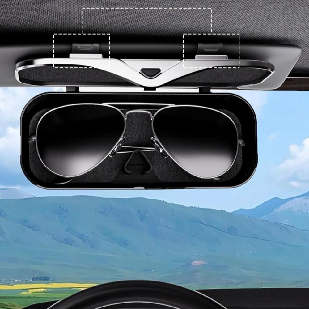 Premium Auto Sonnenbrillen Organizer ABS Auto Sonnenbrillenhalter Auto Sonnenblende Brillenetui Automobil
