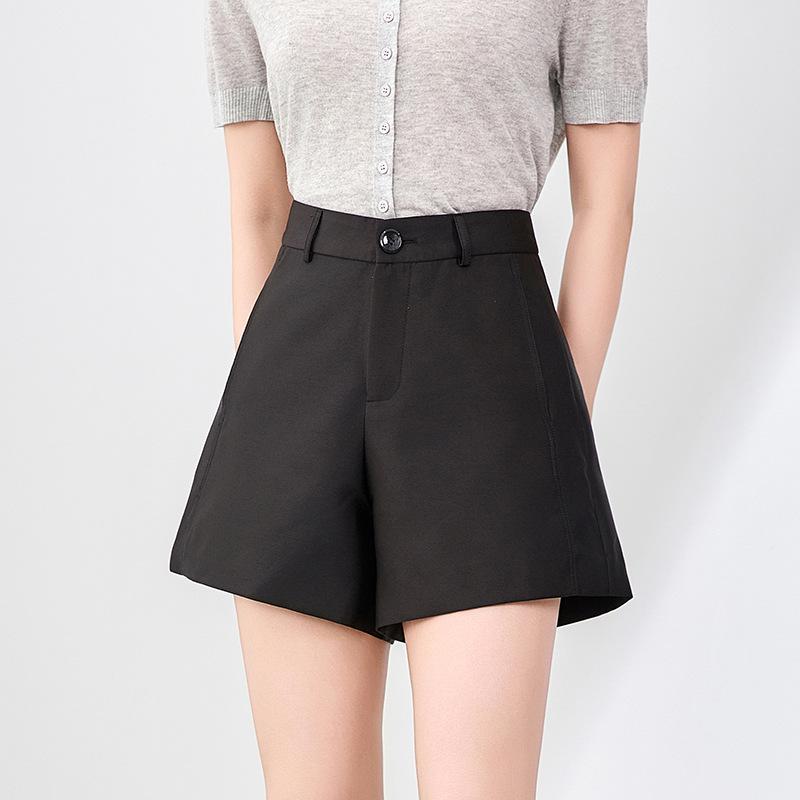 Women's Slimming Silk Wool Shorts Suit - High-Quality, Flattering Fit