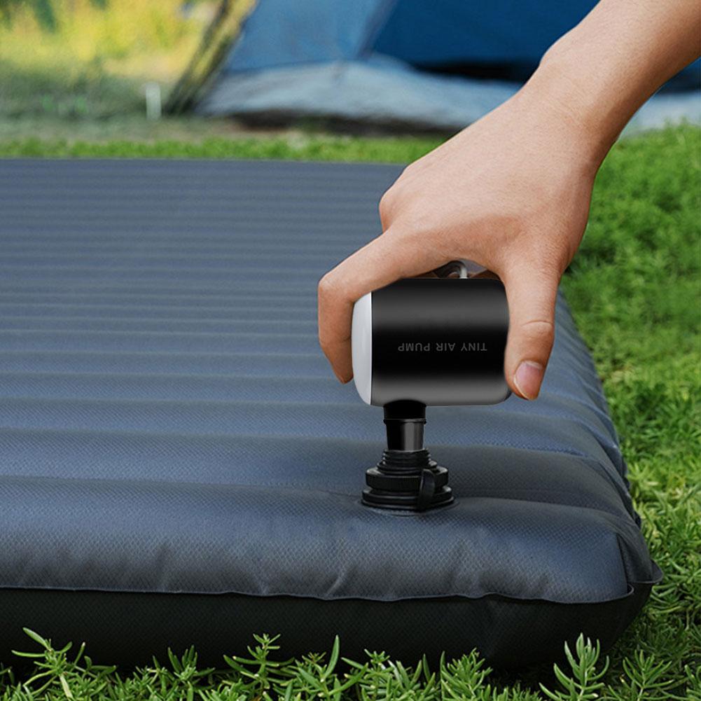 160LM Camping Light 4000Pa Wireless Air Compressor USB Rechargeable 2200mAh Electric Air Pump for Air Mattresses Beds