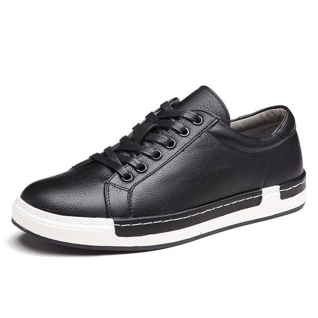 Große Größe 47 48 Neue Herren Qualität Freizeitlederschuhe Herbst Sneakers Herren Koreanische Sportschuhe Zapatillas Hombre