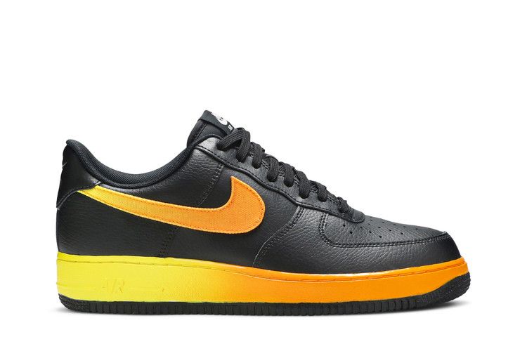 Men's Sneakers Nike Air Force 1 Low Black Yellow Orange Black/Opti Yellow-Orange Peel