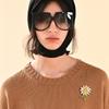 Fashion Daisy Sun Flower Brooches for Women Men Trendy Sunflower Plant Party Wedding Office Korean Jewelry Accessories