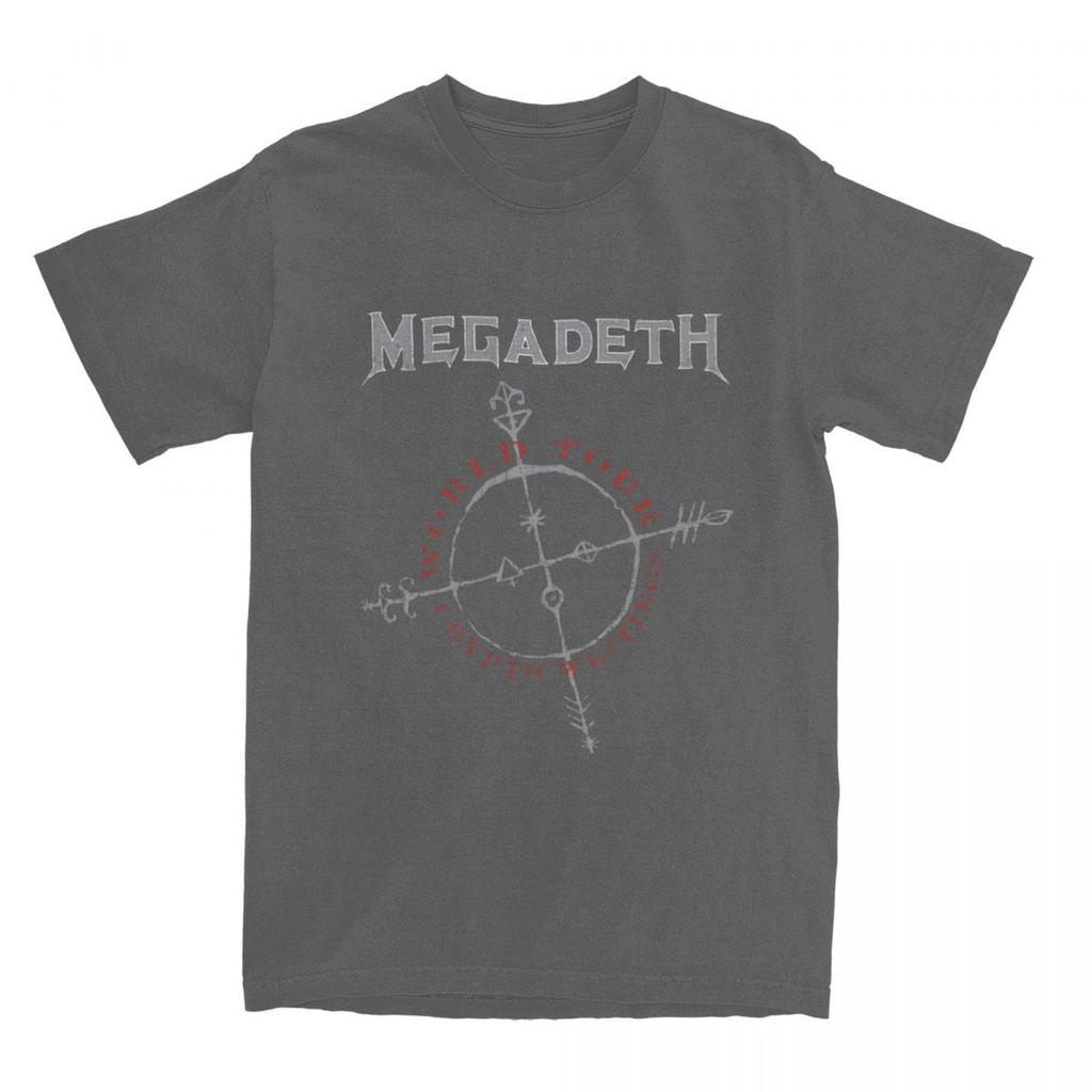 Megadeths Cryptic Writings Shirt Men Women 100% Cotton Funny Crew Neck Black Metal Death Metal Tees Short Sleeve Clothes Unique