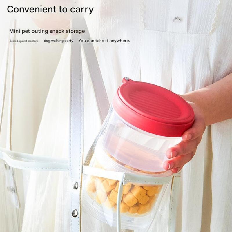 Portable Multi Layer Pet Food Organiser for Dog and Cats Travel Friendly Designs Sauce Bottle Seasoning Box