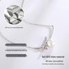S925 Sterling Silver Bow & Freshwater Pearl Necklace