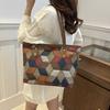 Vintage Patchwork PU Skóra Codzienne Torby Tote Dla Kobiet Duża Pojemność Torba na Ramię Damskie Torebki I Portfele bolsa feminina