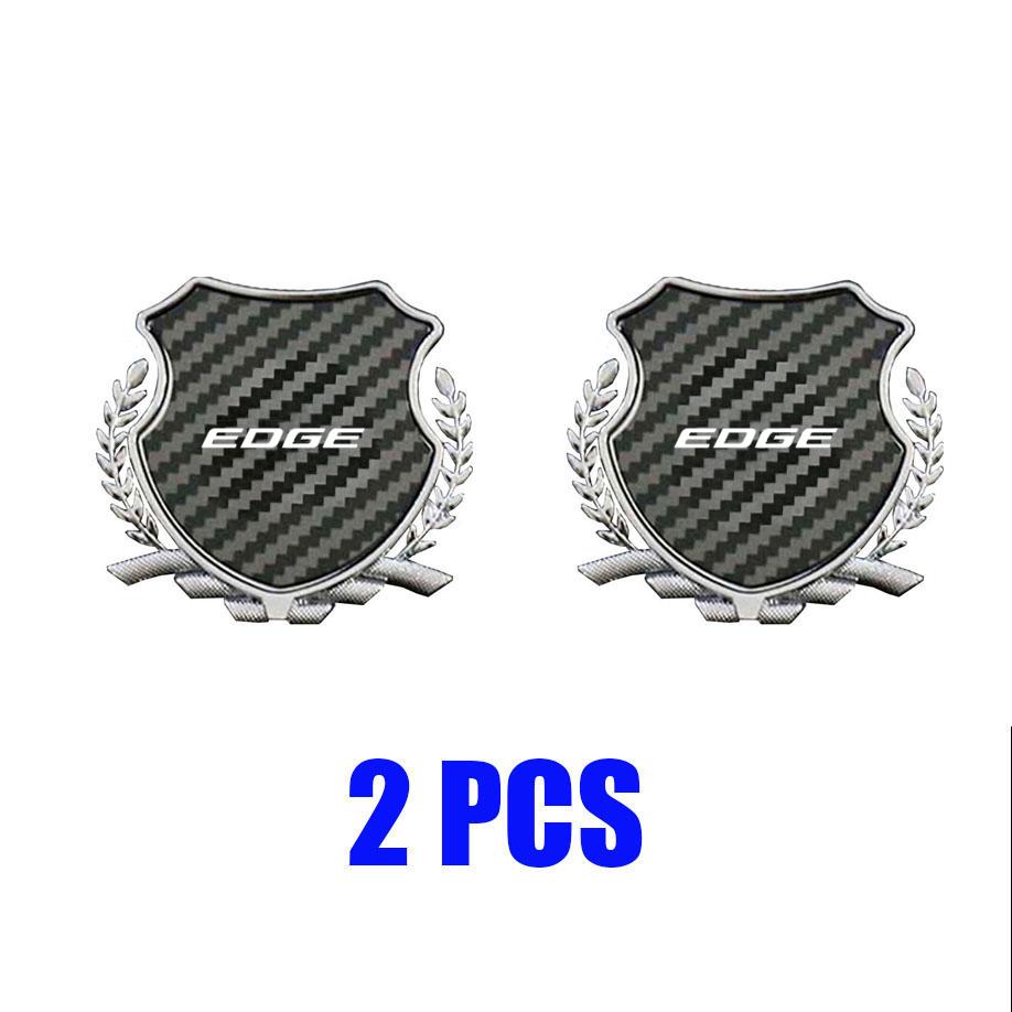 Zinc Alloy Metal Car Fender Emblem Side Window Badge Styling Decal For Ford Edge Logo Exterior Modification Decor Accessories