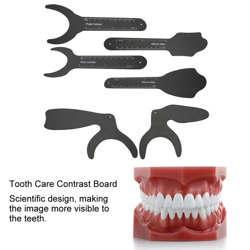 Black Background Dental Photo Teeth Whitening Contrast Board for Tooth Photography
