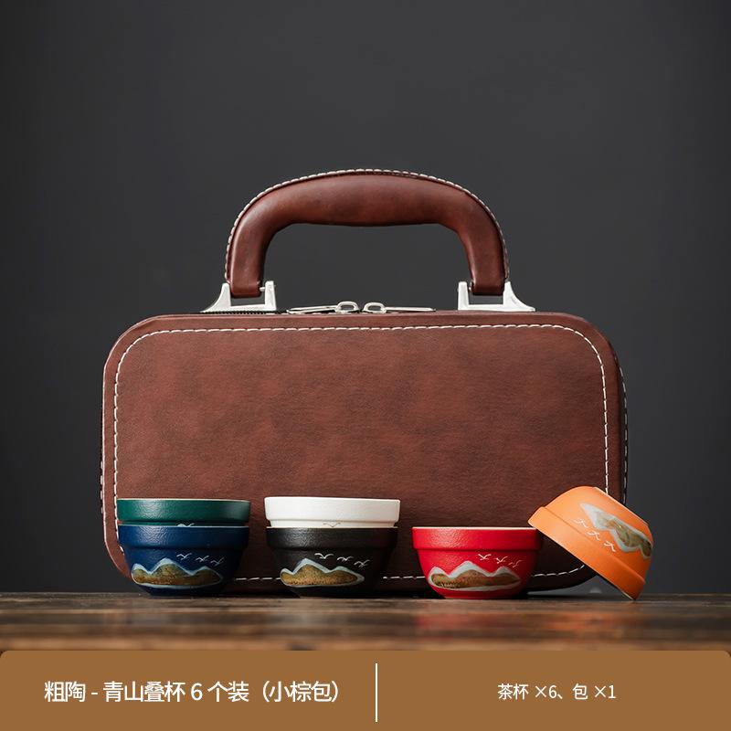 Premium glaze color teacup gift box, Aoyama Asuka new Chinese style souvenir tea set, teacup master cup single cup