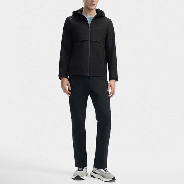 Men's FILA Jackets Men's Jet Black Hooded Moderate Other