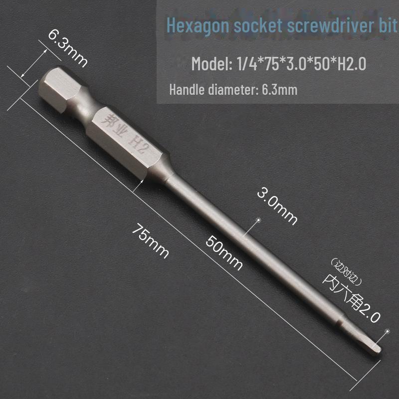 Bangye S2 Stahl Magnetischer Sechskant-Druckluftschraubendreher-Bohrer-Set 1,5–6 mm