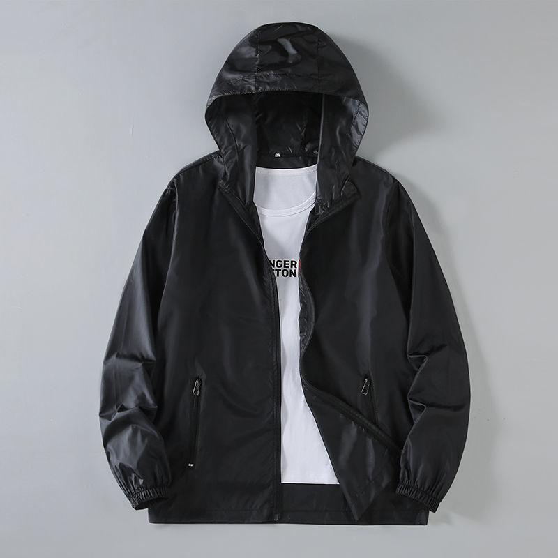 Korean Version Leisure Versatile Thin Style Breathable Hooded Comfort Loose Fitting Men Sun Protection Clothing