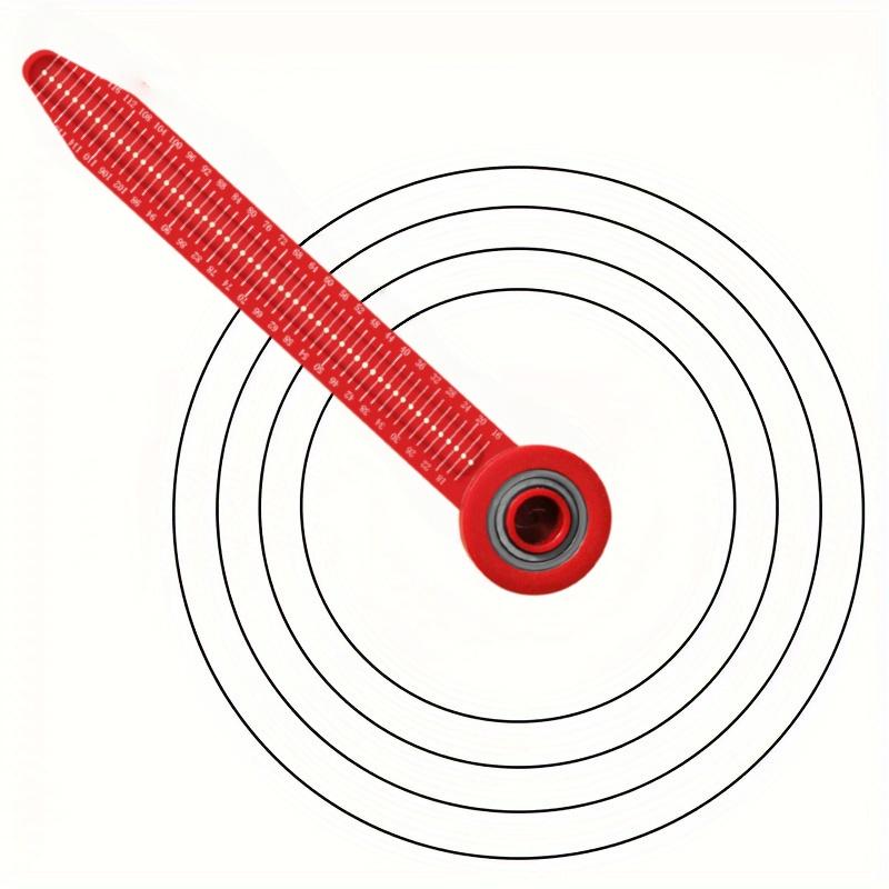 Precision Woodworking Compass & Scriber Ruler with Hole Gauge - High-Accuracy Marking & Measuring Tool for Circles