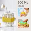 Non-Touch Ice Cube Mold Food Straw Cup Kettle Grade Ice Cube Trays for Drinks Easy Demould Ice Maker Outdoor Fitness Drink