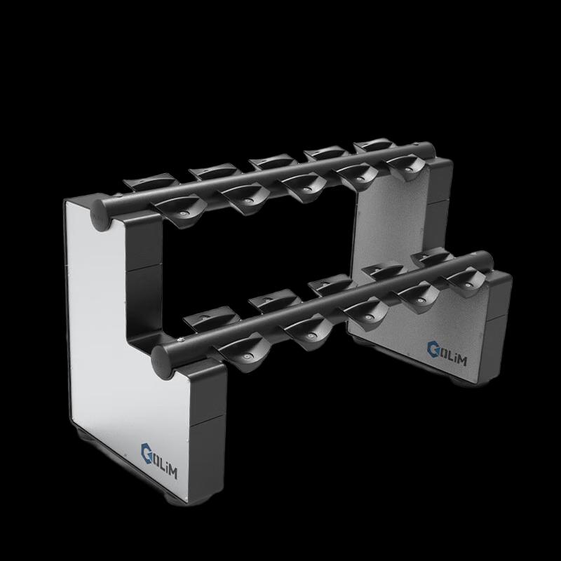 WEZHO Double Layer 5-Pair Dumbbell Storage Rack