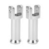 Passenger Foot Peg Mounts Kit 50500769 Silver Sturdy Stable High Hardness Passenger Foot Peg Support Kit for Breakout