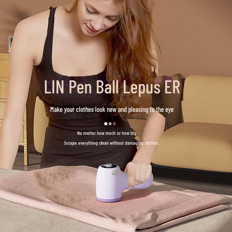 Rechargeable Hairball Remover: Electric Fabric Shaver with Digital Display