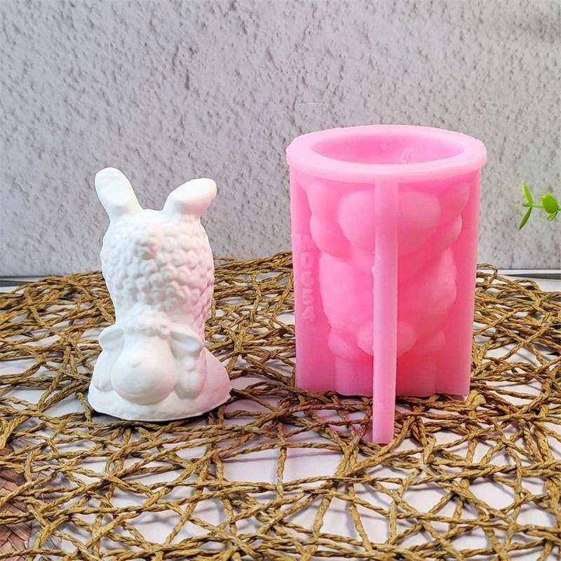 Handmade Silicone Mould Inverted Goat Molds Ornament Molds Animal Molds Casting Molds for Home Table Decorations