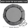 2Pcs 31Inch Mesh Screen Cover Protector Netting For Rain Barrel Water Collection