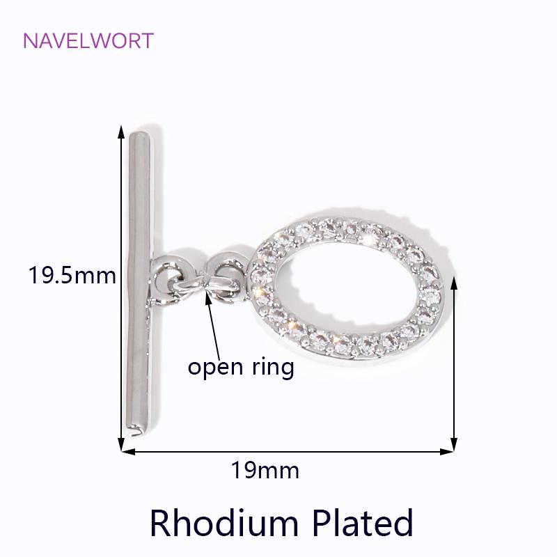Multi Styles Bracelet Connector Clasps 18K Gold Plated Round/Oval OT Clasps,Toggle Clasp For Jewelry Making,DIY Findings