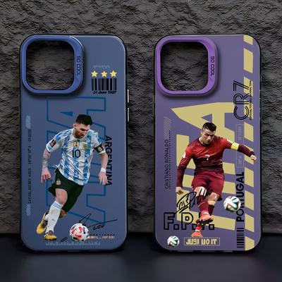 Coque de téléphone Fashion N°10 Pour iPhone 17 16e 16 15 14 13 12 11 mini Pro Max X XR XSMAX 8 7 Air Plus Anti Chute M-Messi CR7 NJR