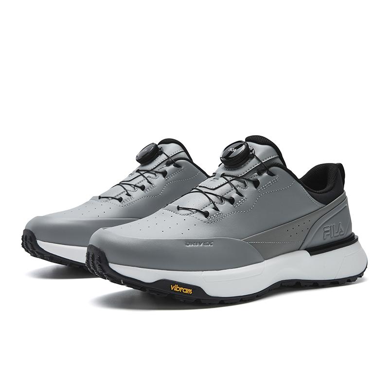 Fila Gf Drivex 1+ Stylish Simple Sports Comfortable Knob Shock Absorption Non-Slip Wear-Resistant Low-Top Golf Shoes Men sneaker A12M611712FUB