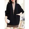 Spring and Autumn Women's Jacket New Fashion Medium-Length Sweater Cardigan Temperament