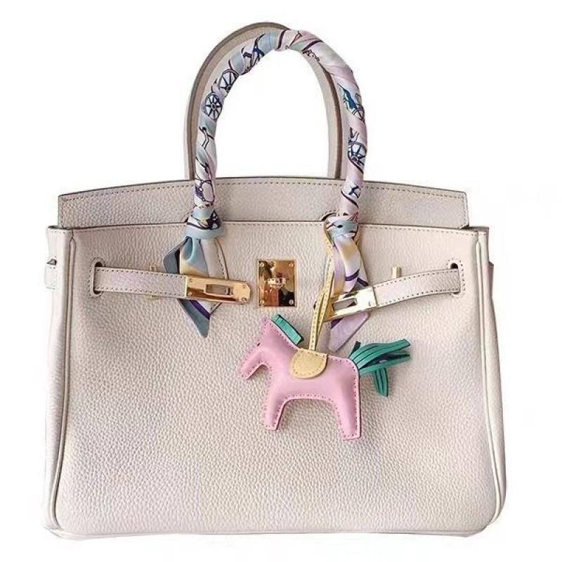 Premium Top Grain Leather Mini Handbag Lock Crossbody Bag Daily Commute