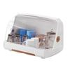 Desktop Cup Storage Rack Dustproof Countertop Multipurpope Drying Rack with Lid for Glass Tea Cup