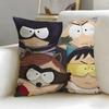 1Pc South Park Pillow Cover, Polyester 2D Double-Sided Print, Classic Cartoon Character Cushion Case, Decorative Throw Pillow Fo