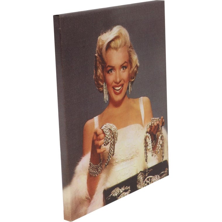 Painting Merlin Monroe with Jewelry, Canvas, 26cm X 20cm