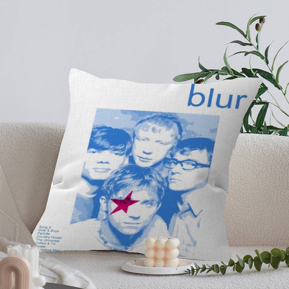 

BBlur Rock Roll Band Pillow Covers Cartoon Sofa Decorative Home Doublesided Printing Short Plush Cute Cushion Cover 30x30 cm