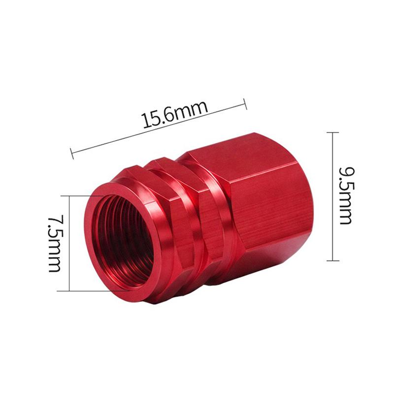 Aluminum Car Tire Valve Caps Hex Alloy Tyre Valve Stem Cover For Volvo R T6 AWD S40 S60 S90 XC40 XC60 XC90 V40 car Accessories Stem Caps1