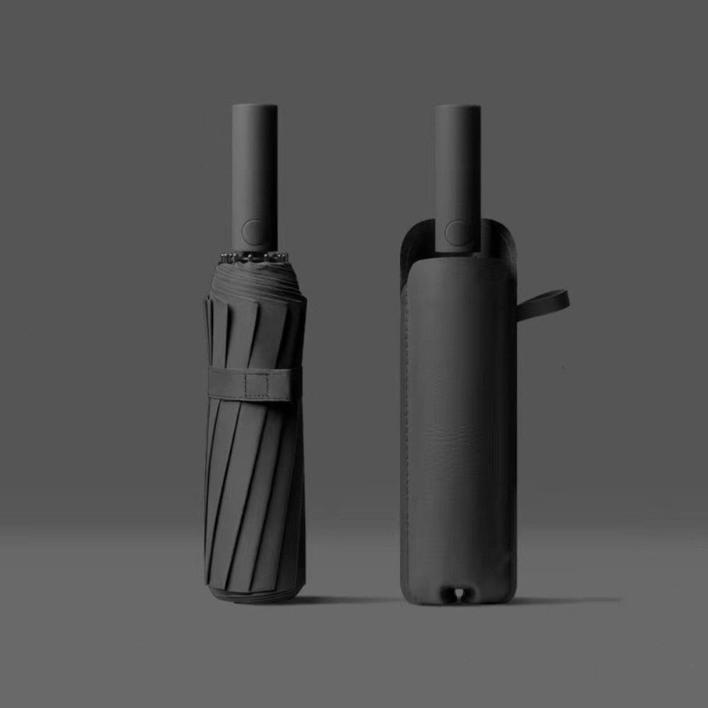 

60 Bones Windproof Umbrella Reinforce Structure Large Umbrella Sun Protection чорний