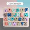 Children's Educational Wooden Jigsaw Puzzle Board for Number and Letter Shape Recognition