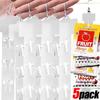 5/3/1x Kunststoff-Snack-Aufhängestreifen Universell Supermarktregal Lebensmittel-Display-Haken Faltbar Transparent Shop-Clip-Streifen