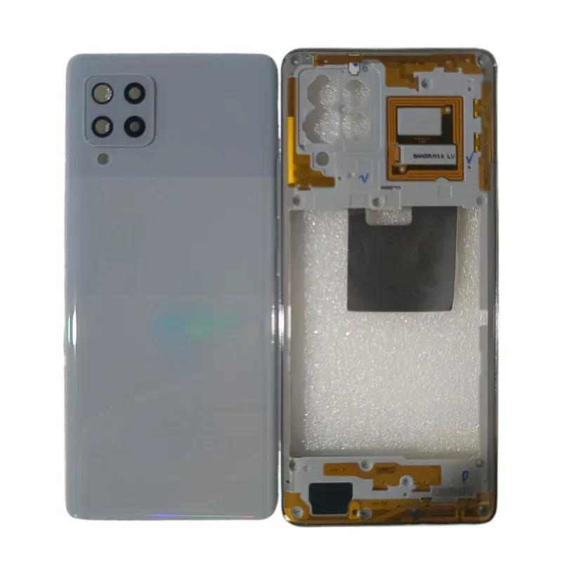 Housing Middle Frame Battery Cover Rear Housing Back Case with Camera Lens Replace For Samsung Galaxy A42 5G A426B