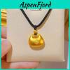 Popular Black Lucky Fat Pendant Necklace For Women Stylish And High-end Geometric Design Alloy Material