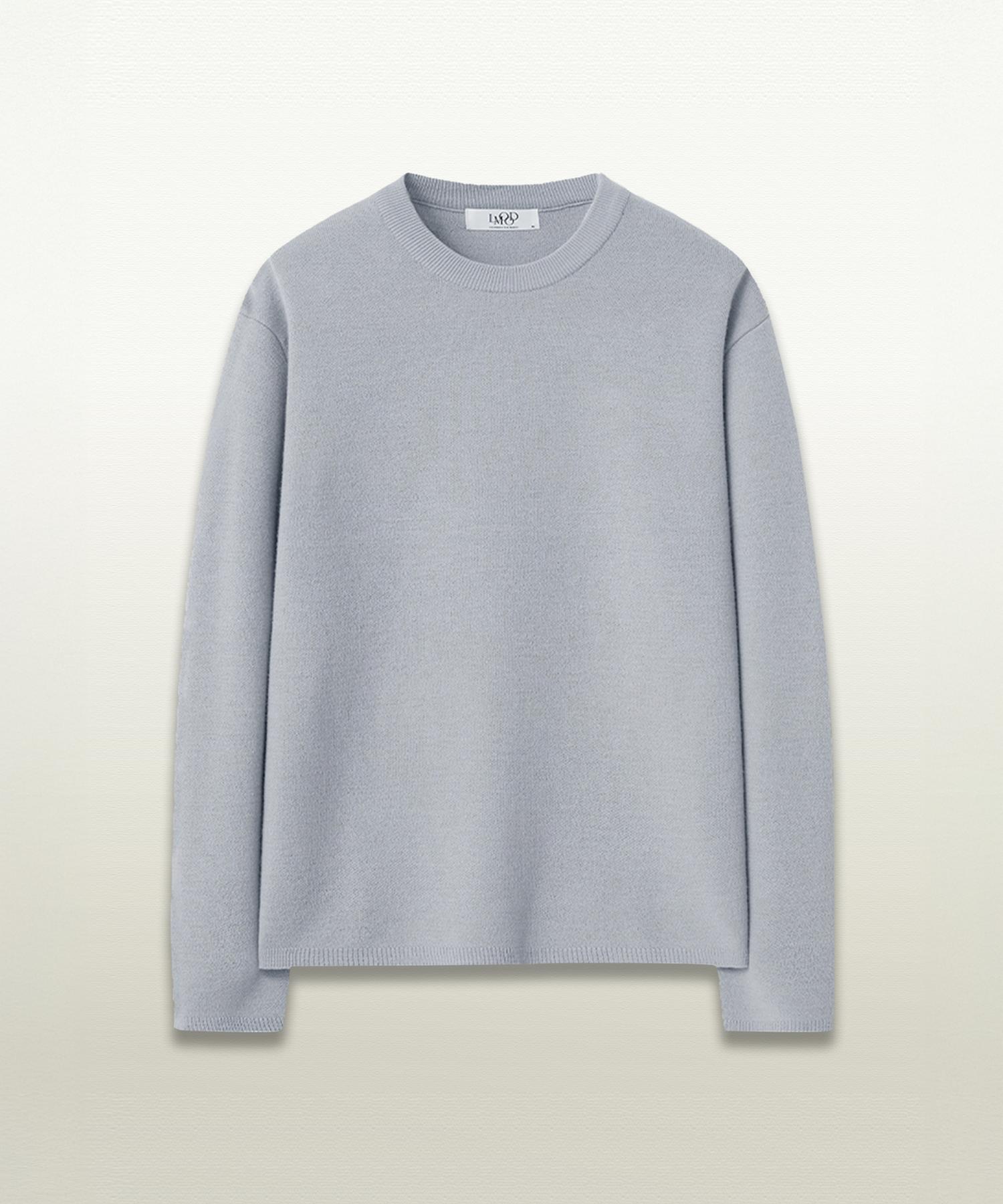 El Mood Dutch Semi-Over Knit Ash Gray Ash Gray/42
