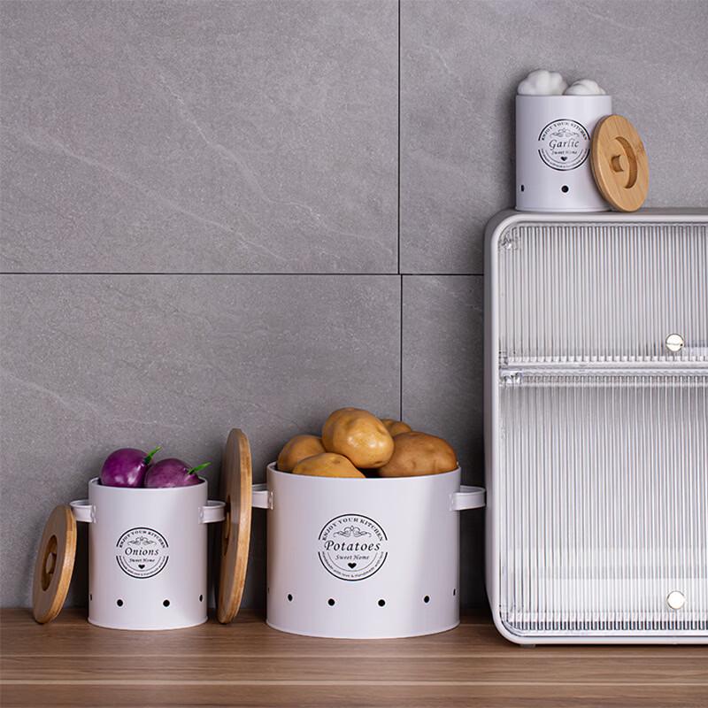 Zhuchuang Jingpin Stackable Carbon Steel Potato Storage Bins (3-Piece)